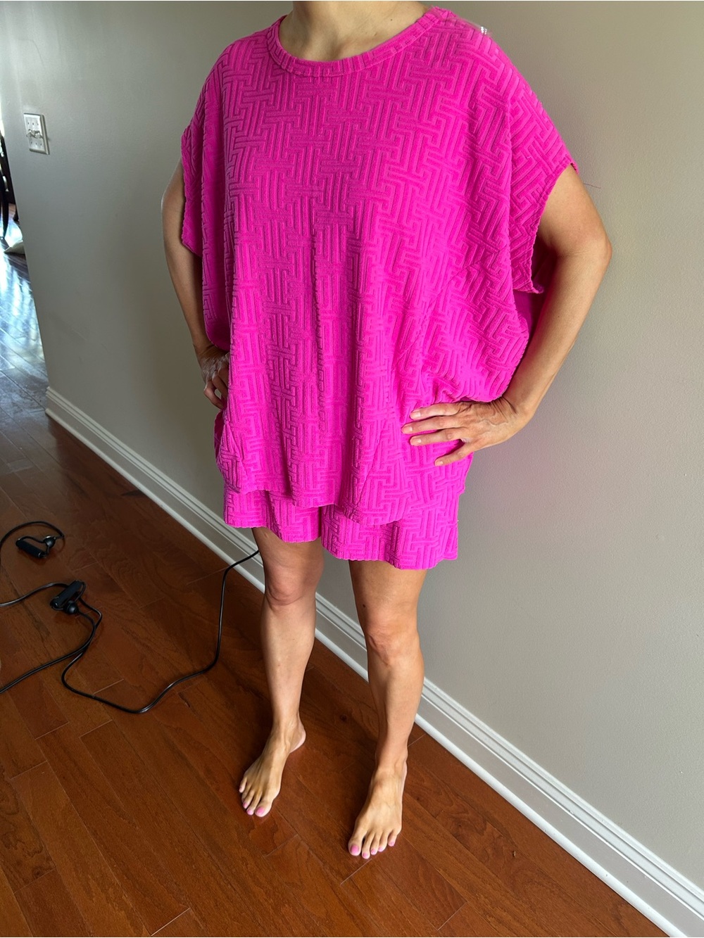 entro Bright Fuchsia Knit Set